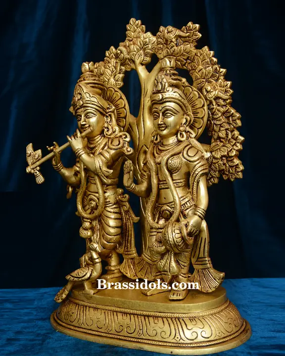 Standing Radha Krishna With Tree - secondary