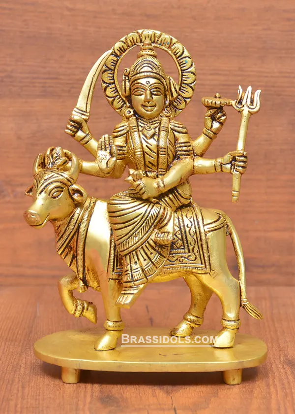 Brass Umiyaa Mata Idol 7 Inches