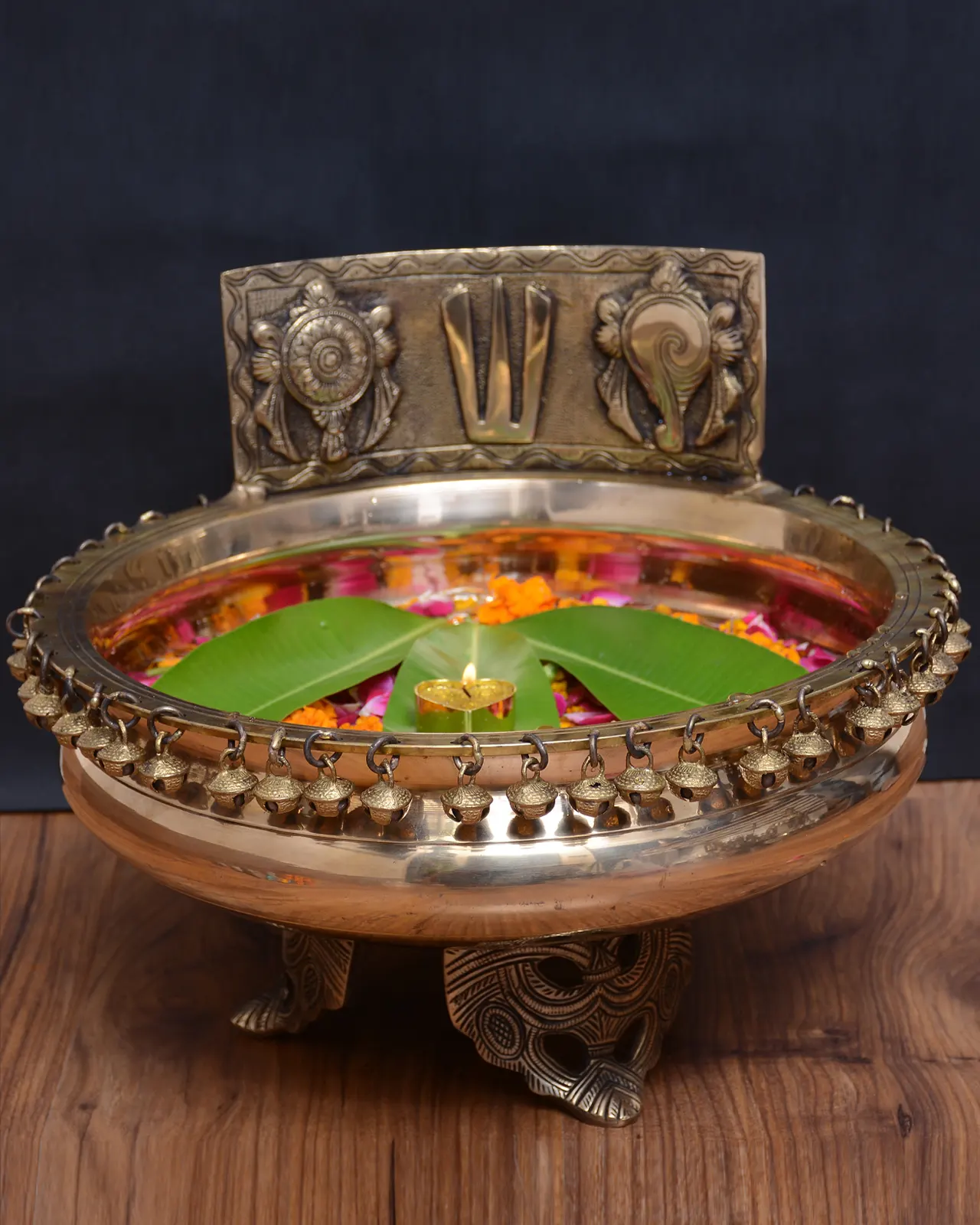 Brass Shank Chakra Urli - secondary