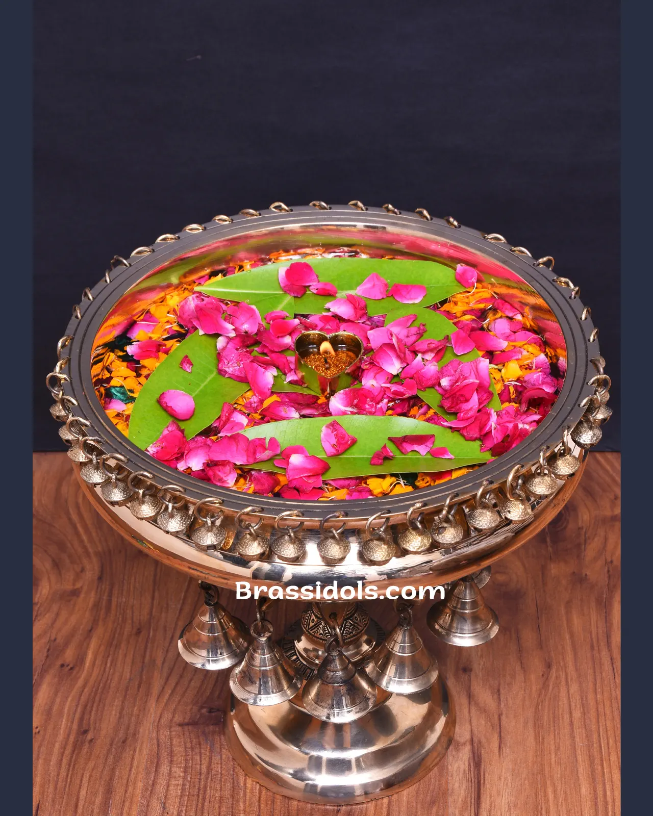 Brass Flower Urli Big - secondary