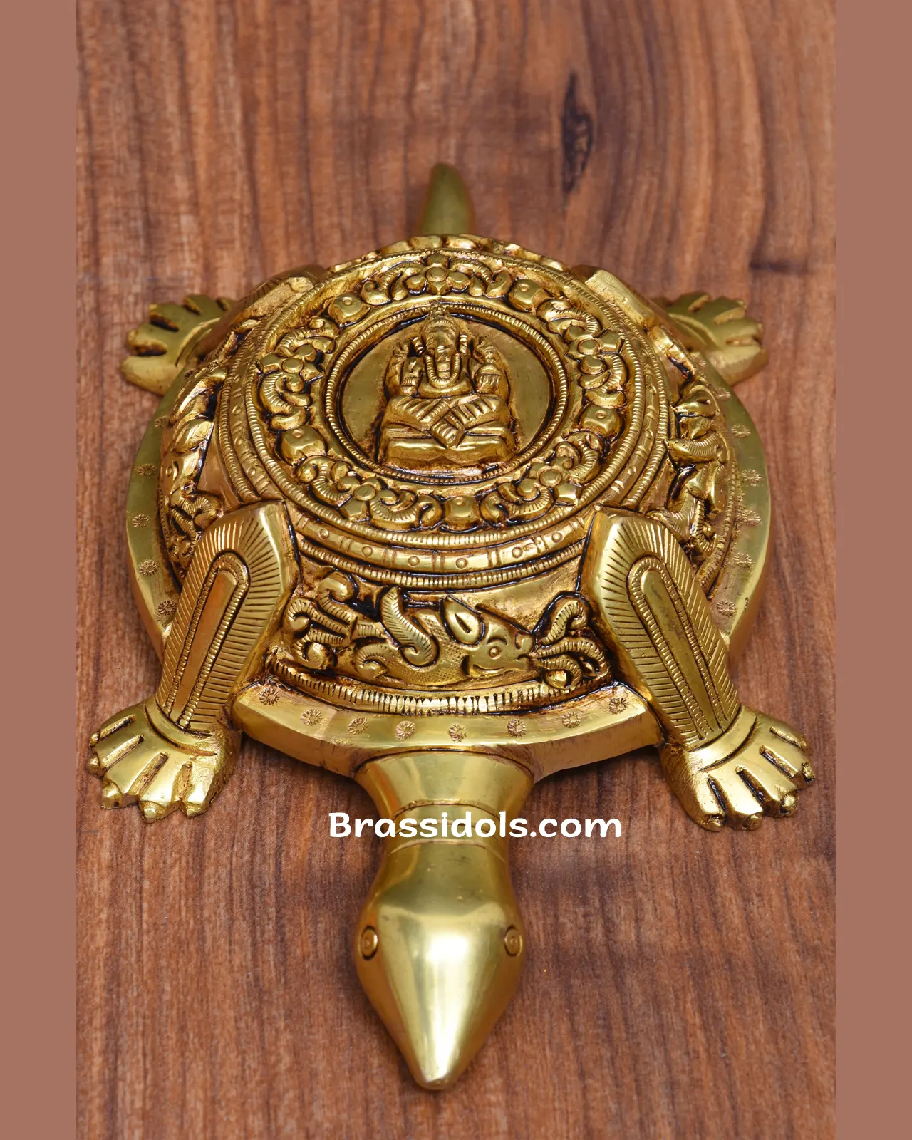 Brass Tortoies Ganesh (2 Inch)Brass Idols