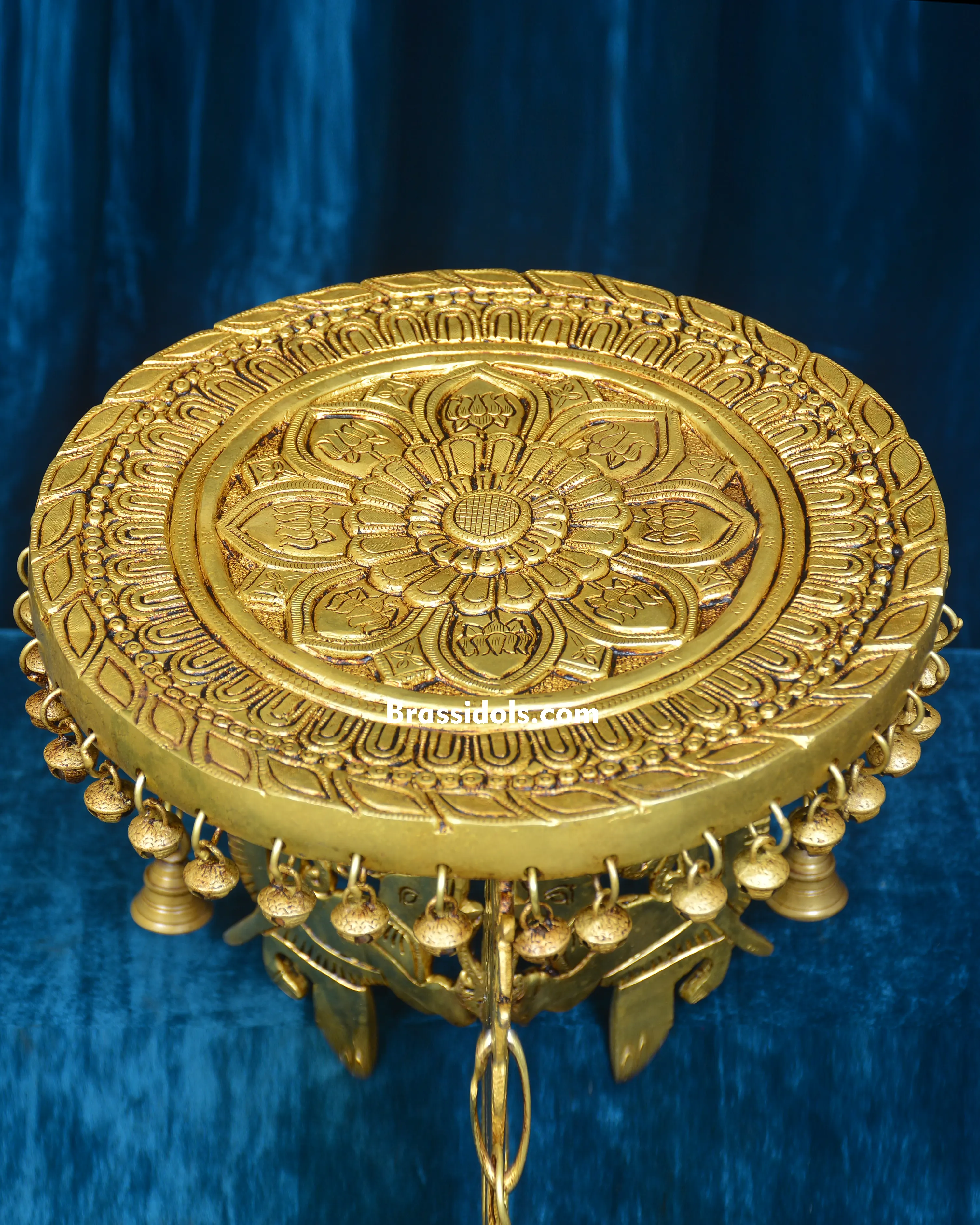 BRASS GHUNGHROO BELLS ROUND CHOKI - secondary