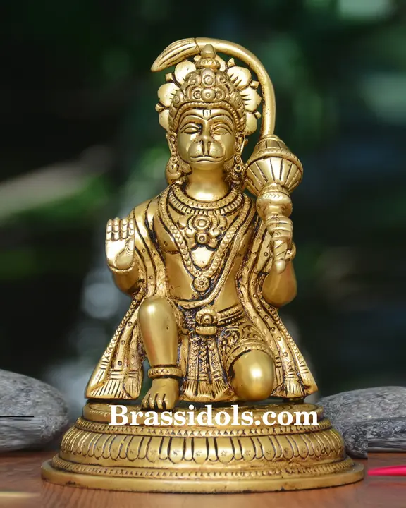 Sitting Hanuman with Gol Base