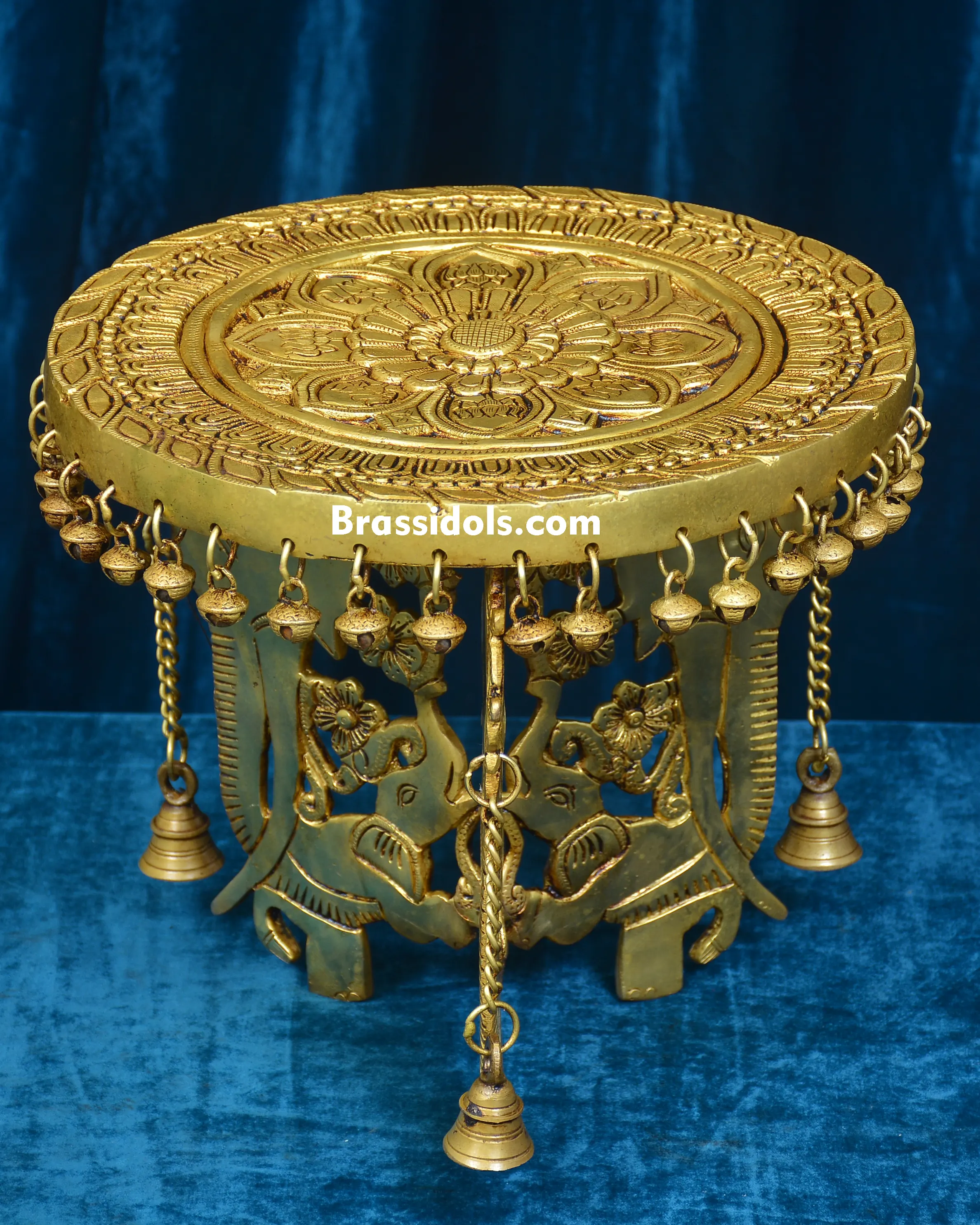 BRASS GHUNGHROO BELLS ROUND CHOKI