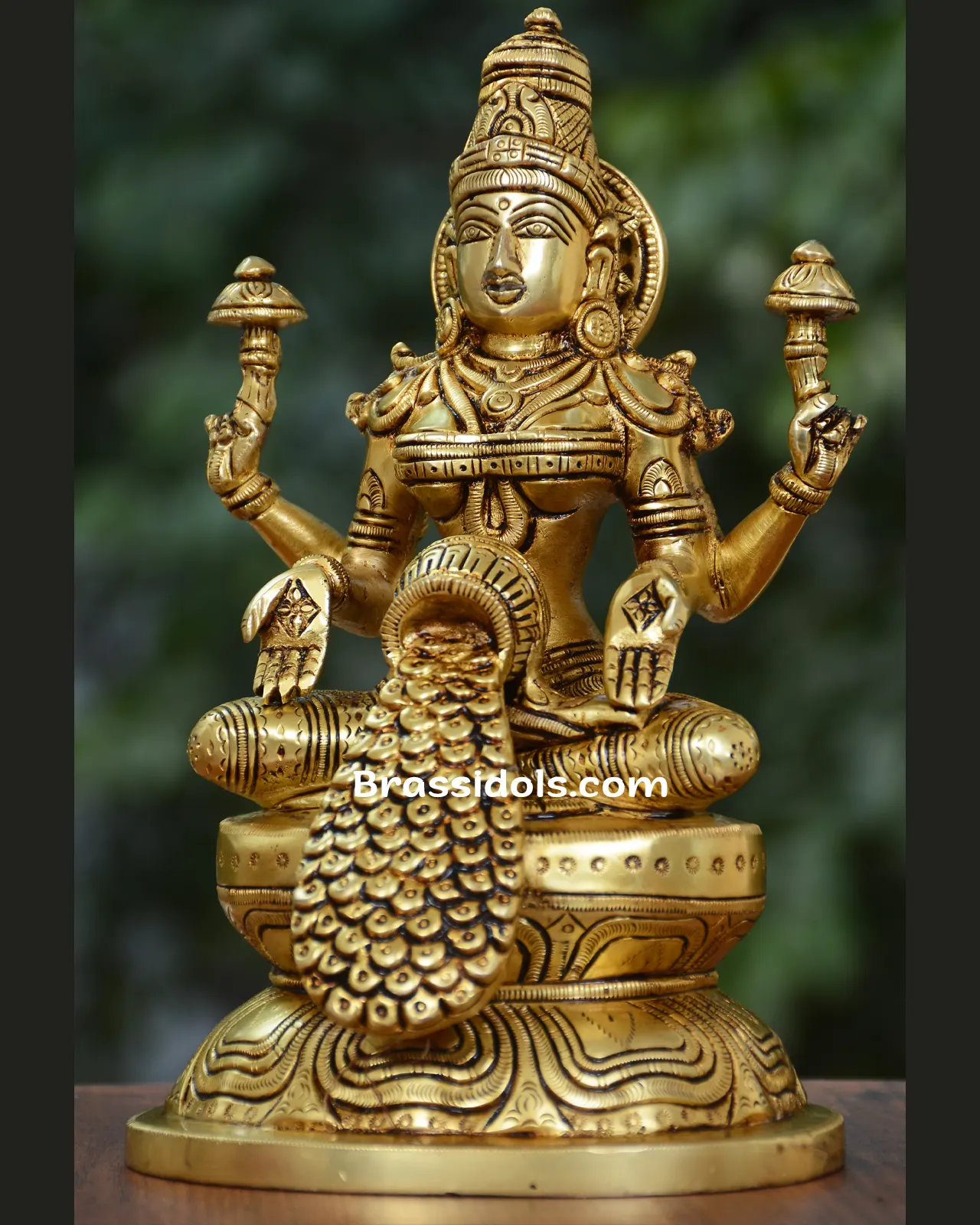 Brass Matka Laxmi Round Base (9 Inch) - secondary