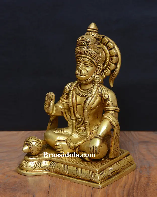 Sitting Abhaya Hasthan Hanuman - secondary