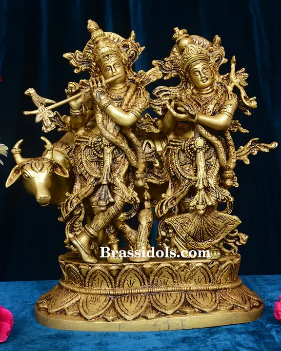 Cow Radha Krishna with Curving