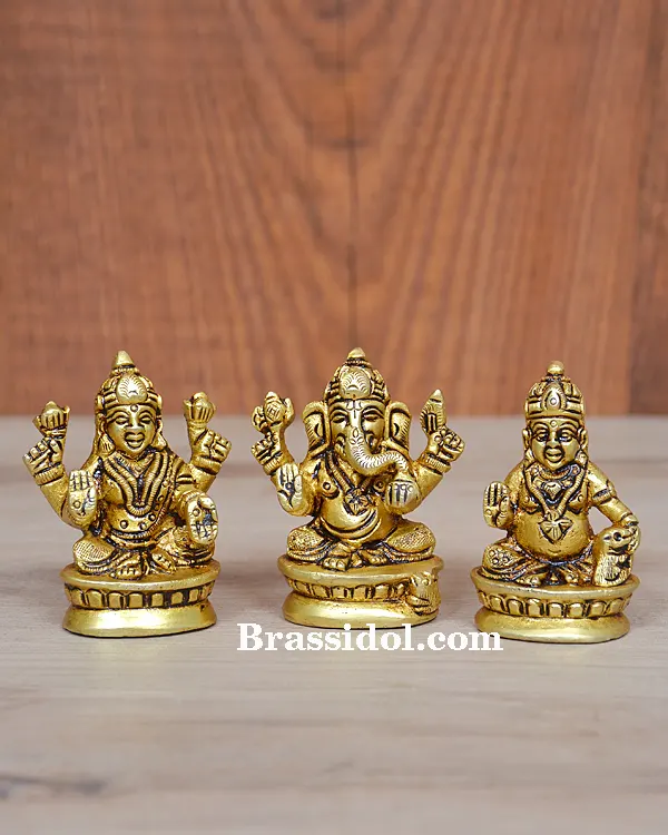 Lakshmi Ganesh Oval Base 400gm