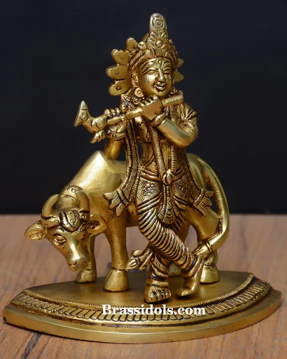 Round Base Krishna - secondary
