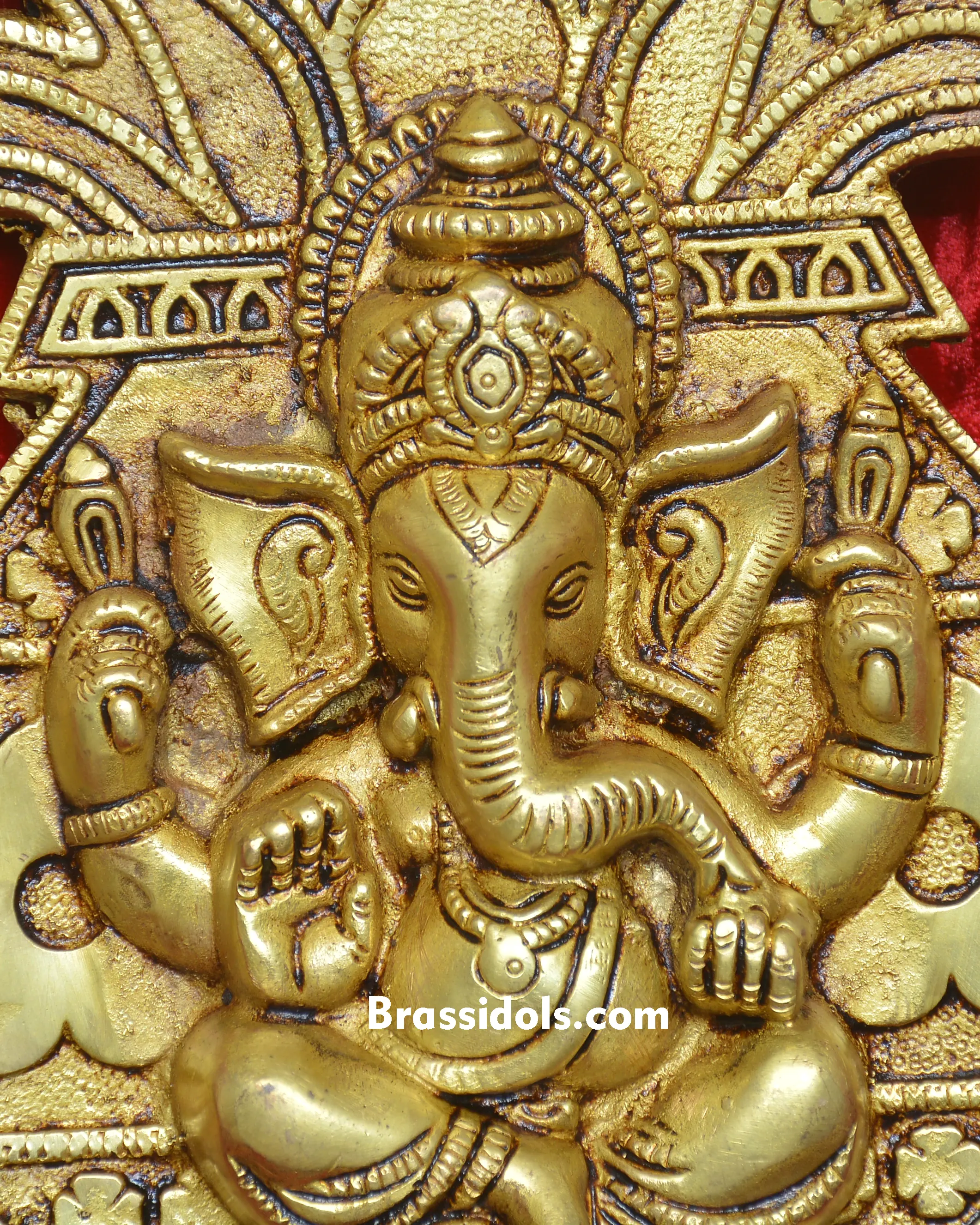 BRASS HANGING GANESH KALASH - secondary
