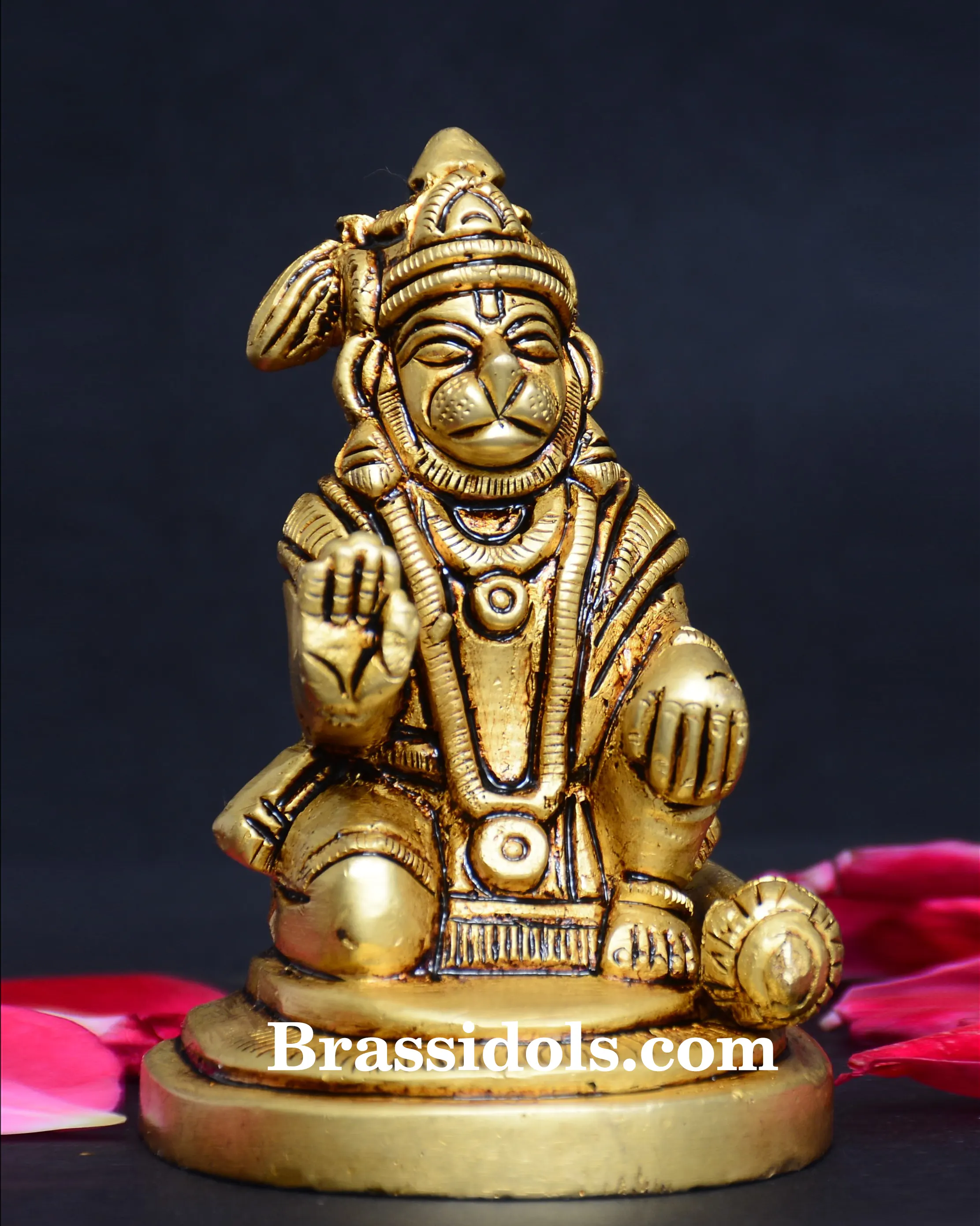 Sitting Hanuman With Round Base