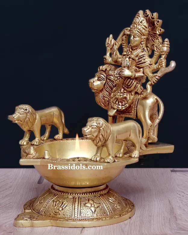 Brass Durga Katora (8 Inch) - secondary