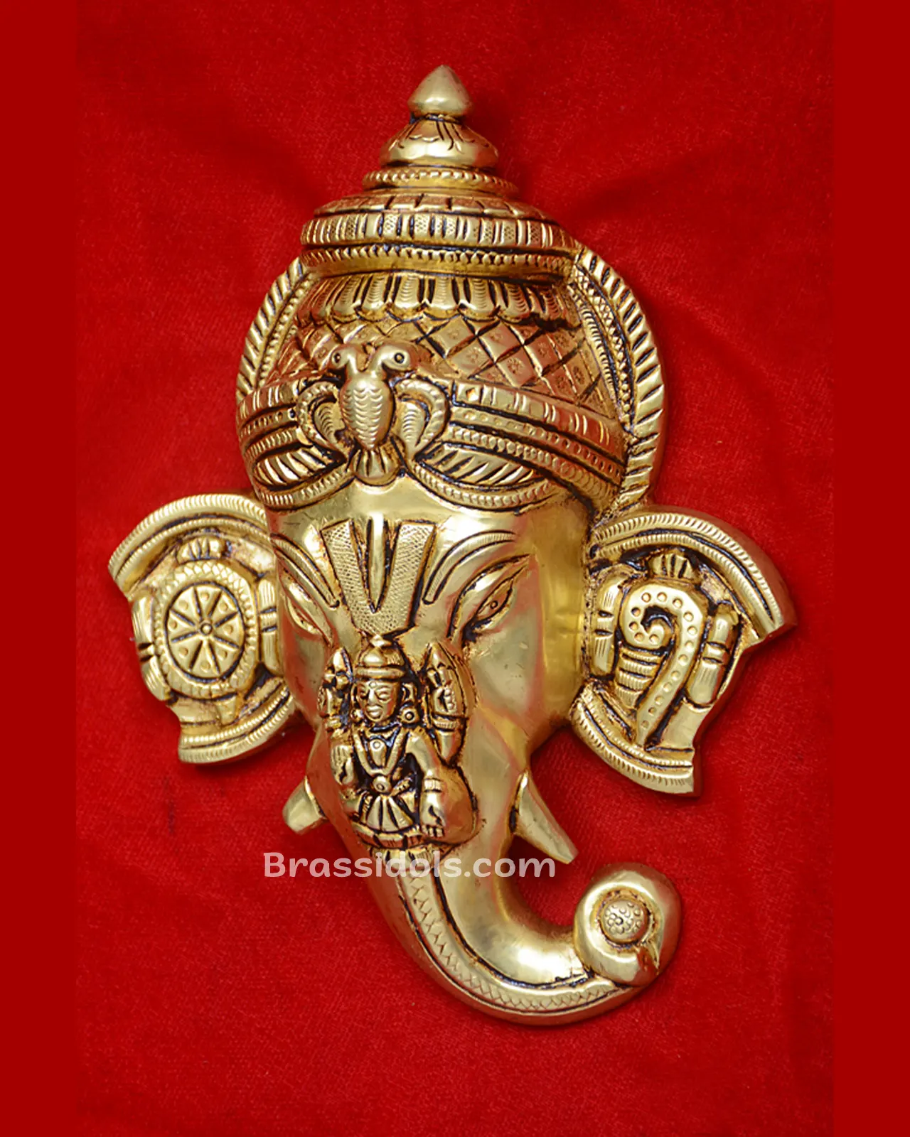 Ganesh Head with Devi and shank Chakra - secondary
