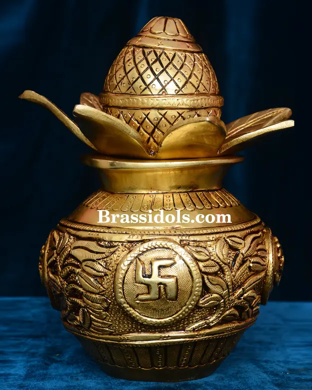 Om swastik Kalash with Coconut - secondary