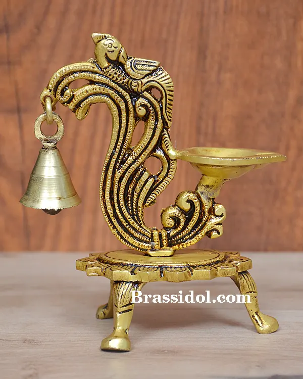 Peacock Diya with Choki