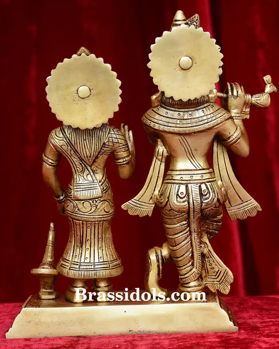 Radha Krishna With Peacock - secondary