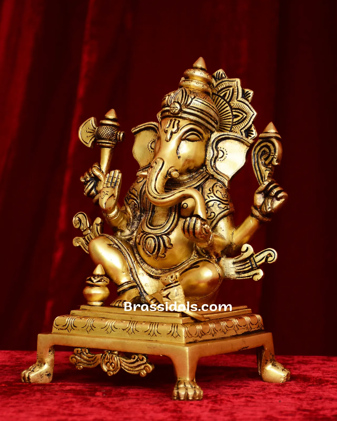 Brass Choki Ganesh Ganesha- 15 inches - secondary