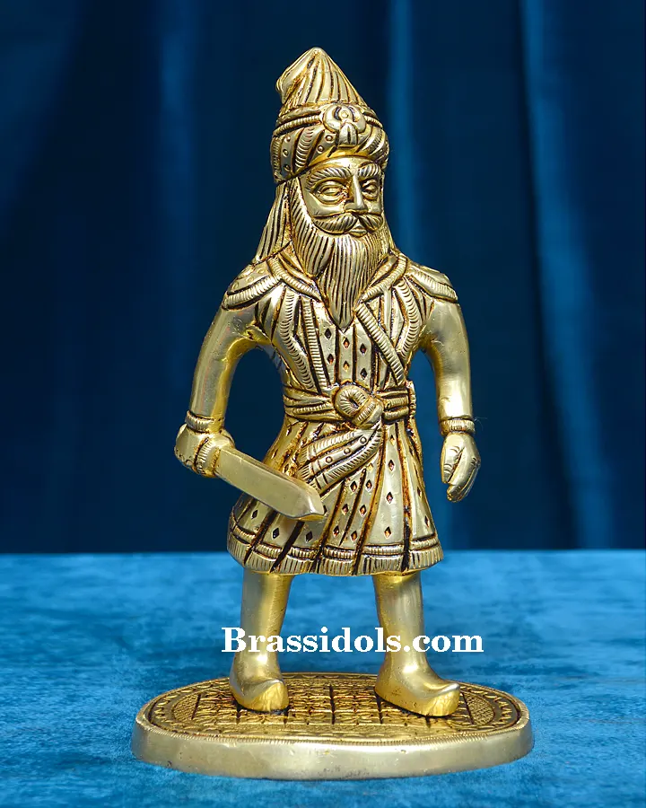Standing ShivajiBrass Idols