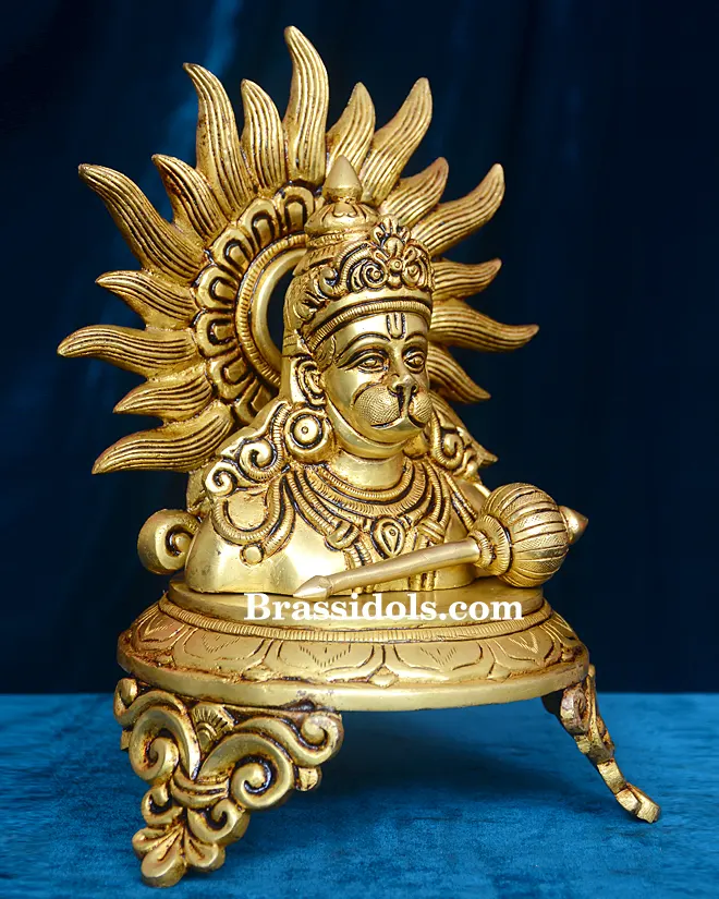 Half Body Hanuman with Choki (9 Inch) - secondary