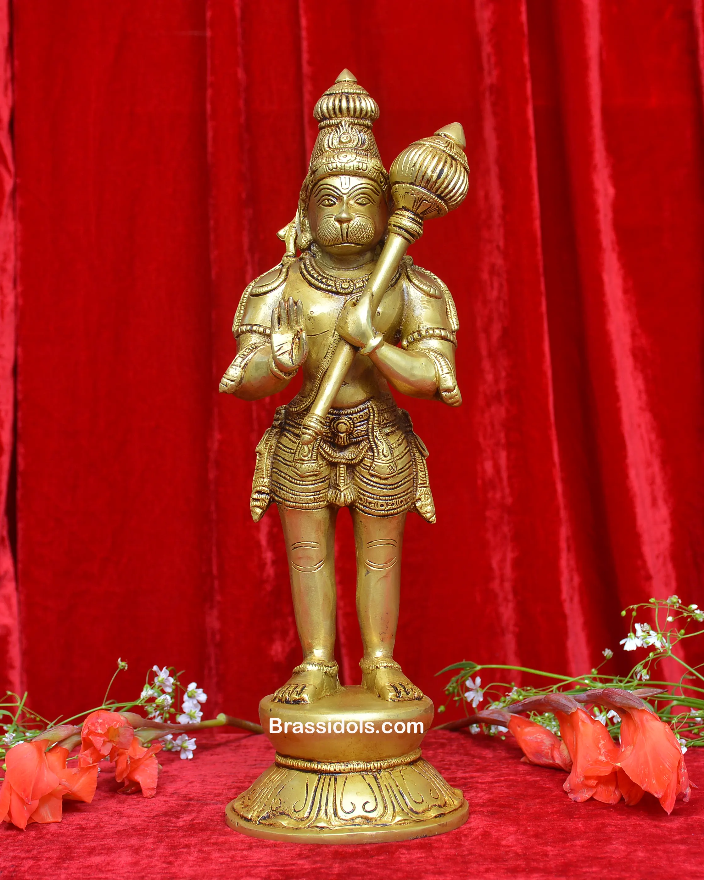 ROUND BASE STANDING HANUMAN JI