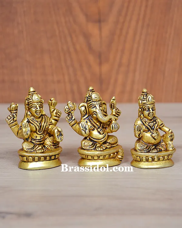 Lakshmi Ganesh Oval Base 400gm - secondary