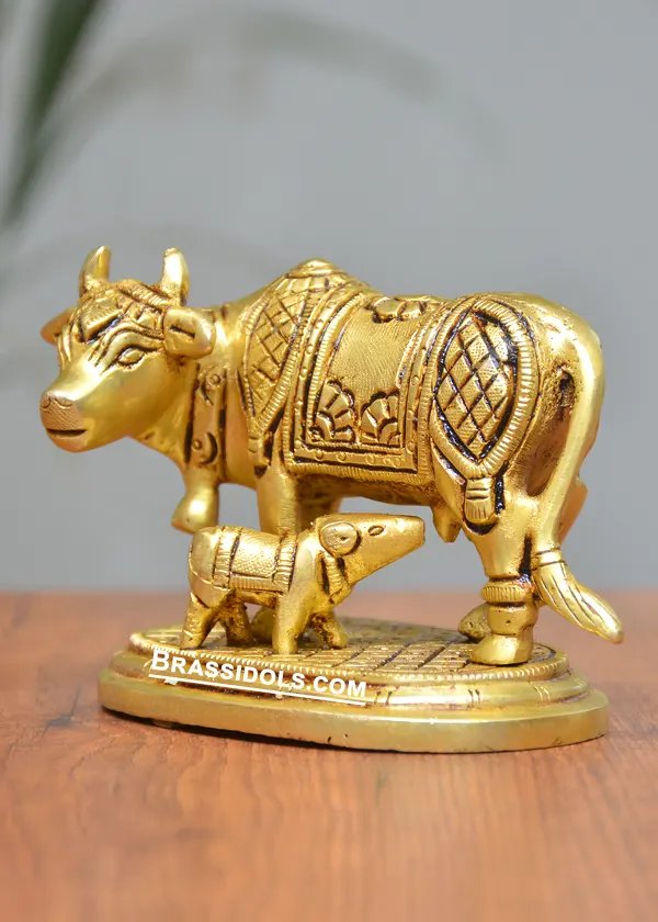 Brass Cow Calf 3 Inches - secondary