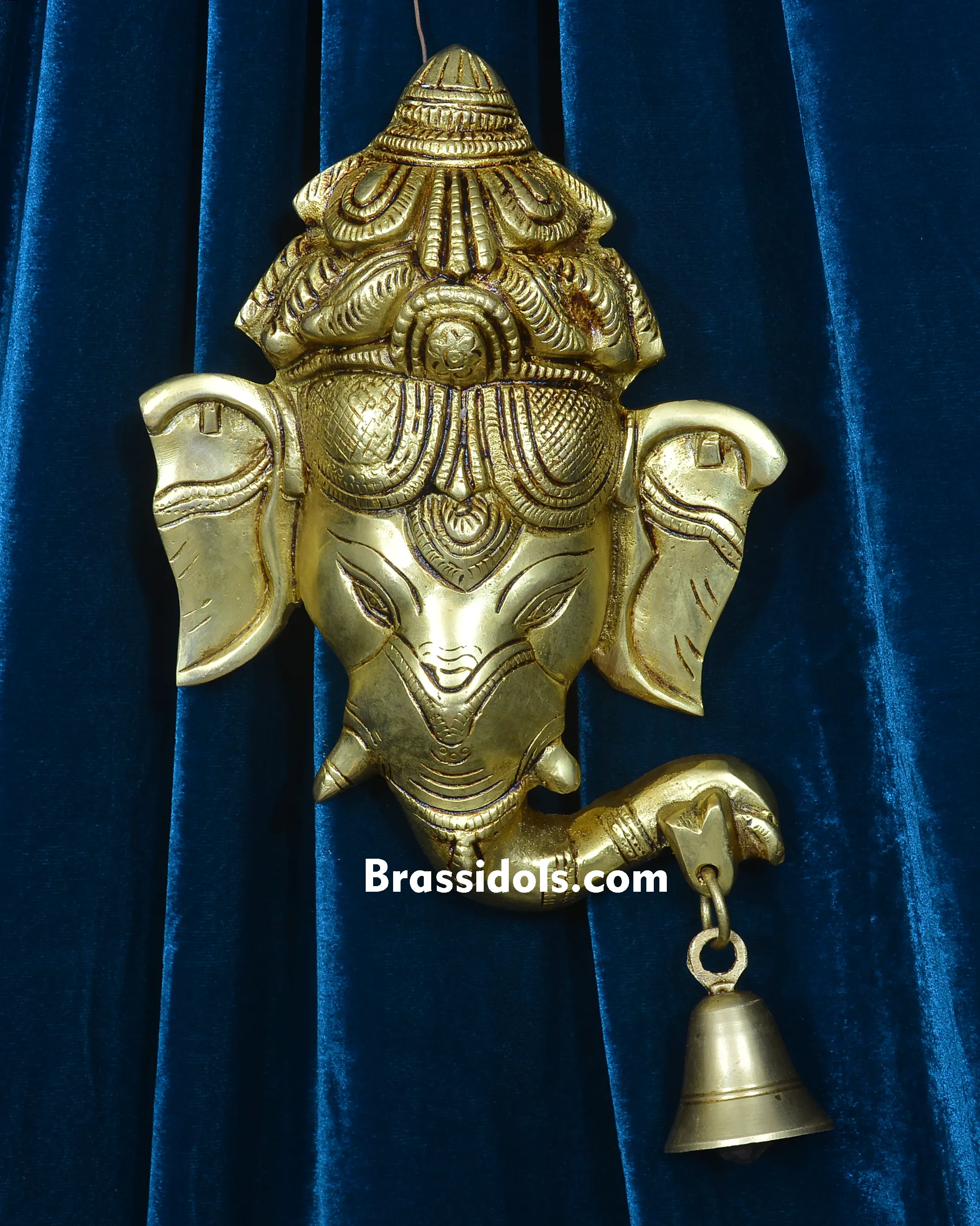 HANGING GANESH HEAD WITH BELL