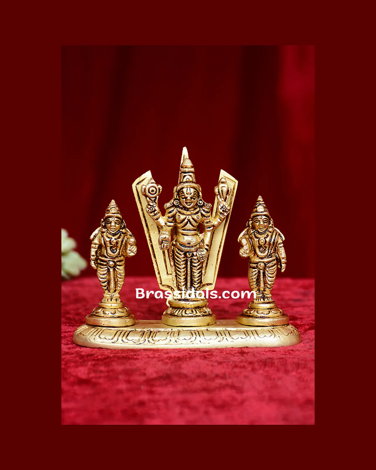 Balaji with Alli & Balli on same baseBrass Idols