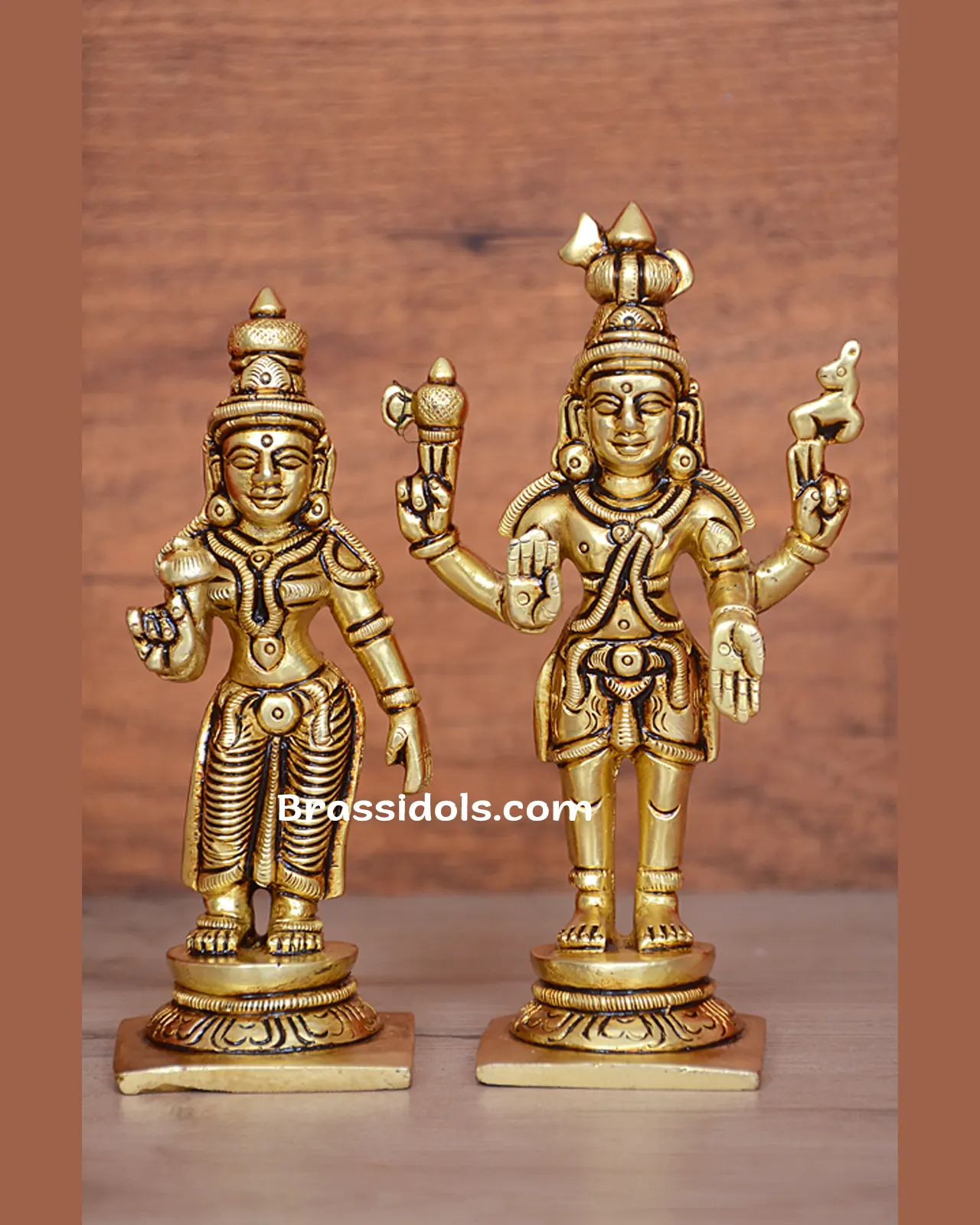 Standing Shiva Parvati with Base