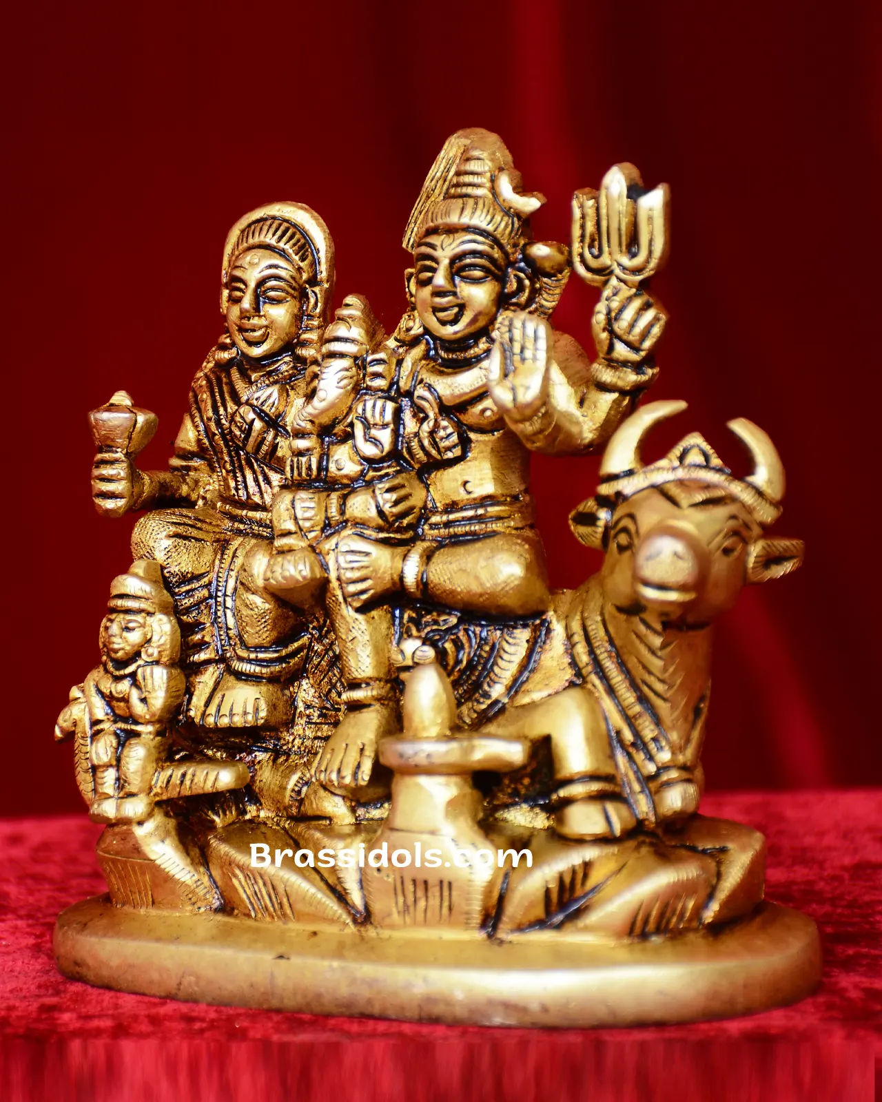 Nandi Shiva Family Oval Base - secondary