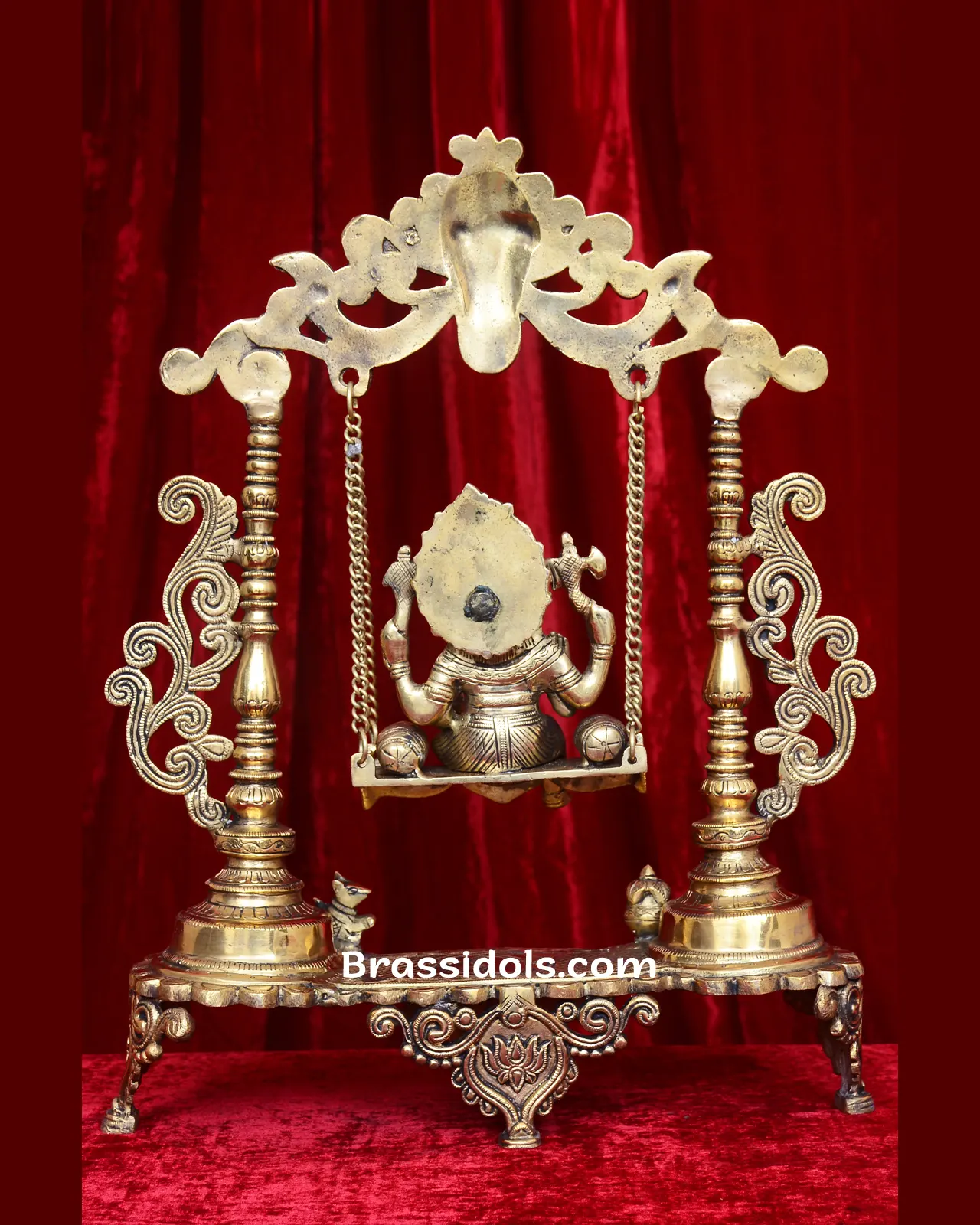 Frame Ganesh Swing Sitting on Jhula - secondary