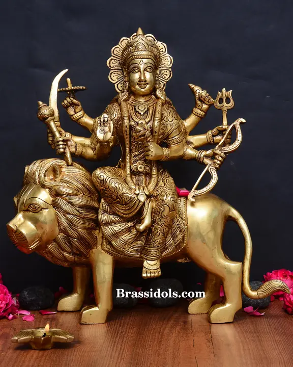 Brass Durga (13 Inch)