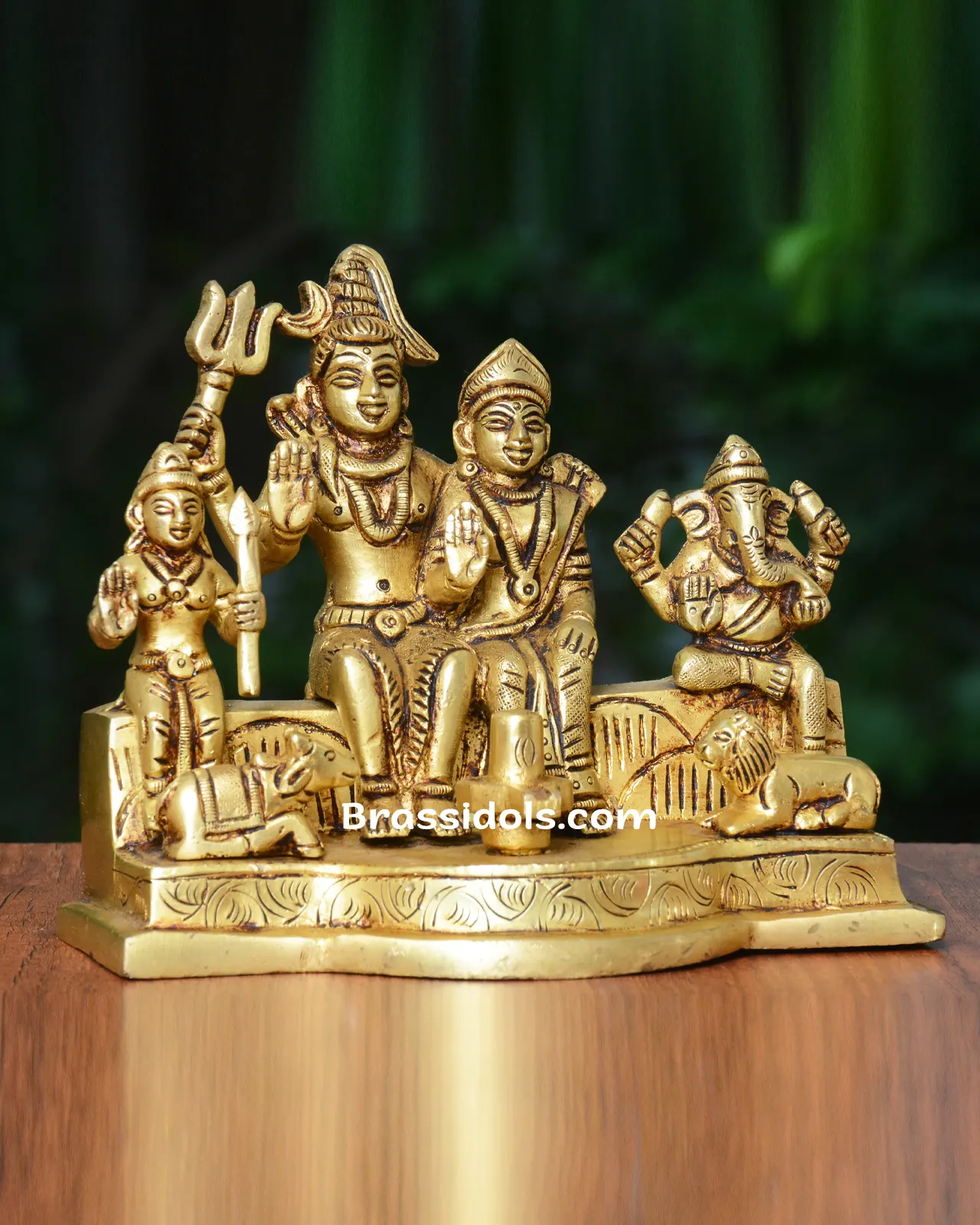 Shiva Parvathi Family with Base - secondary