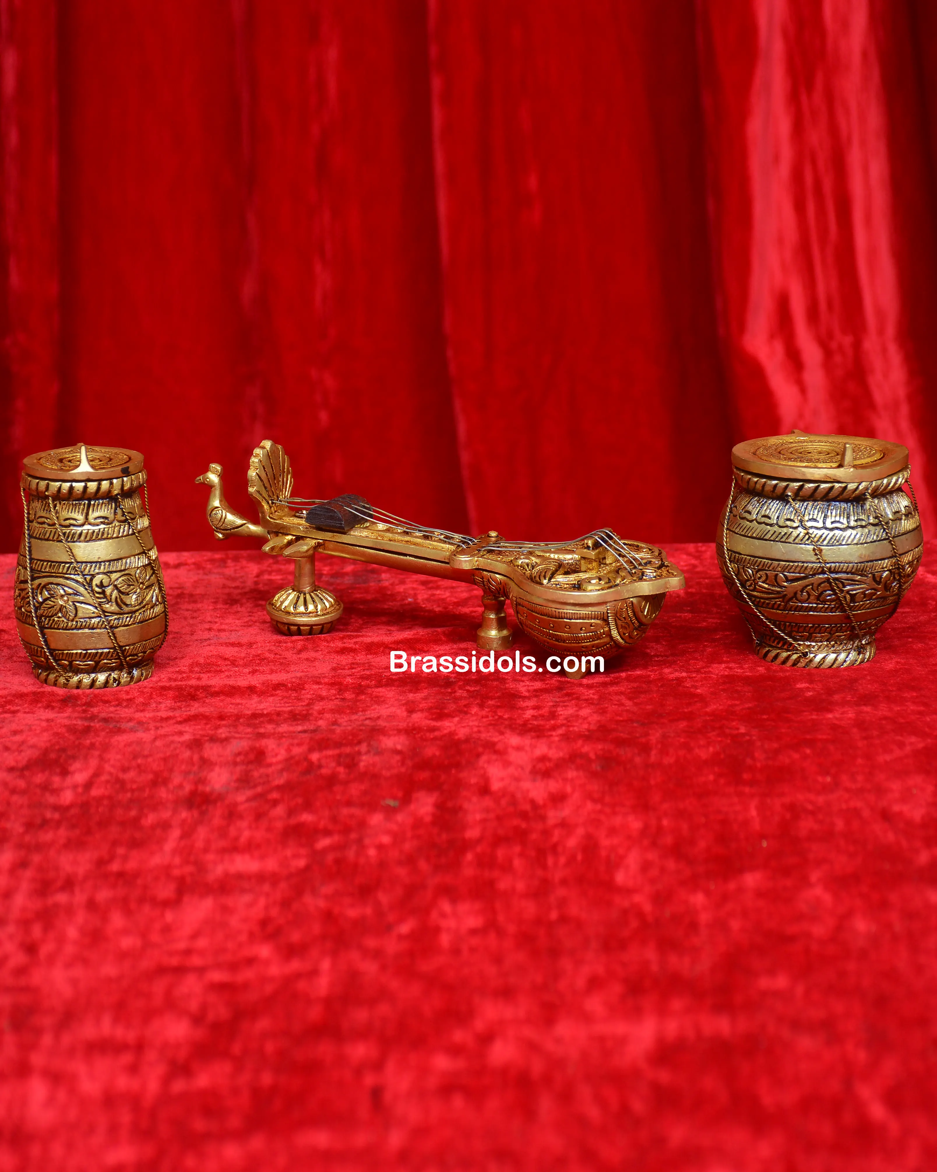 BRASS VEENA SET