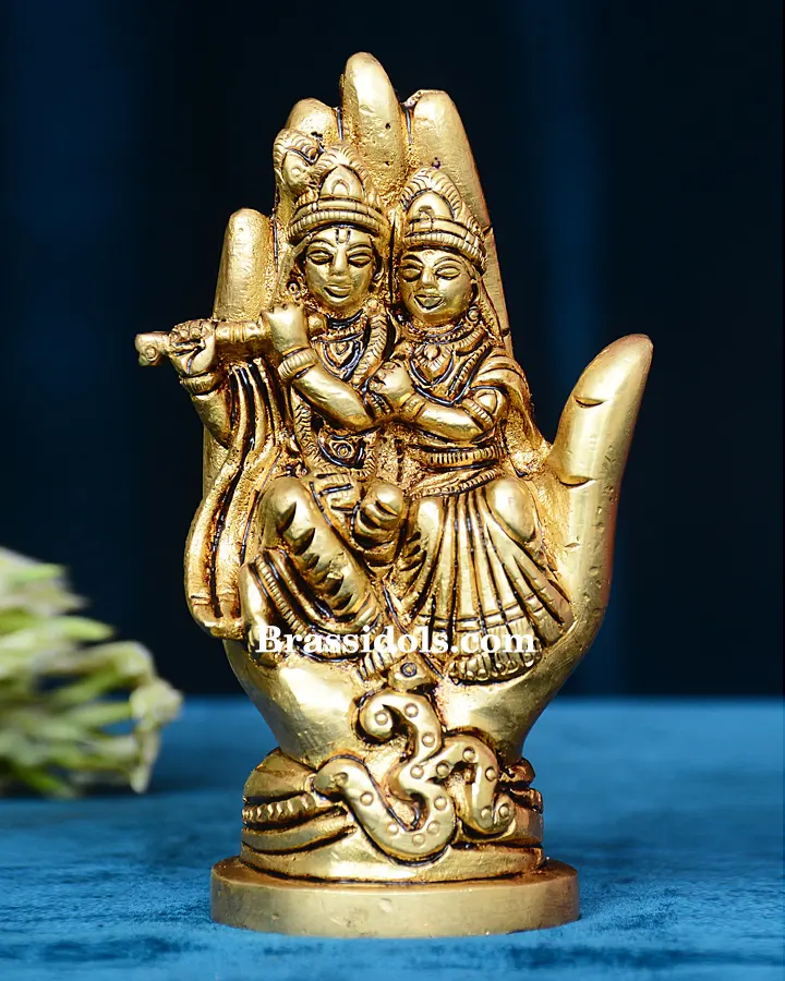 Hand Sitting Radha Krishna