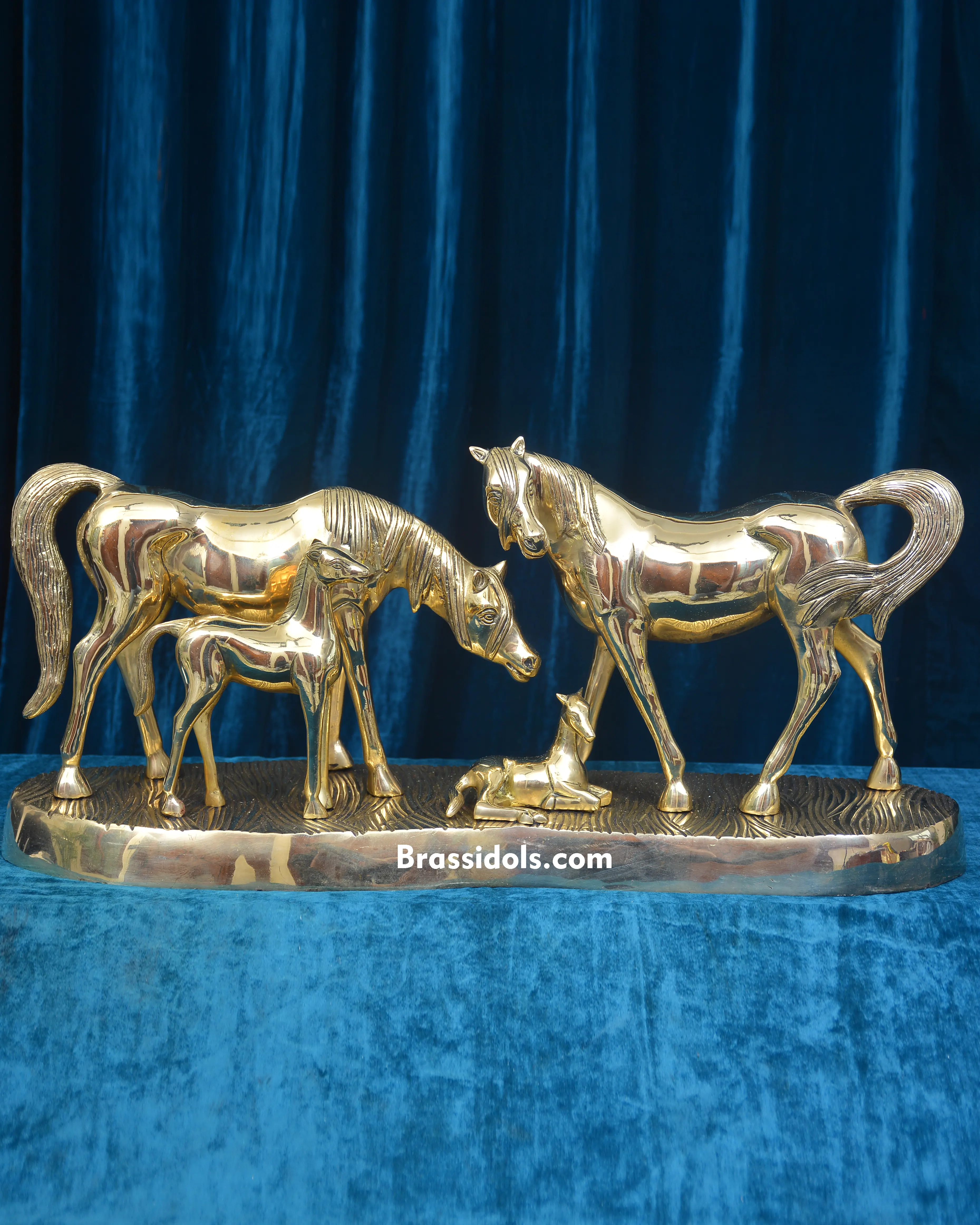BRASS HORSE SETBrass Idols