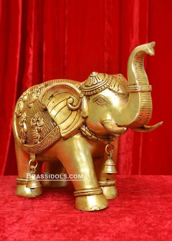 Brass Dasaavtaar Elephant 10 inchBrass Idols