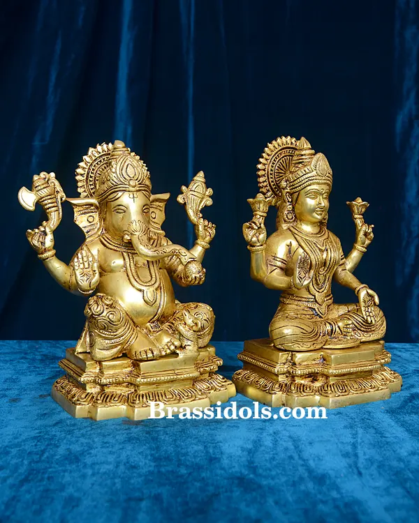 Lakshmi Ganesh with Base - secondary