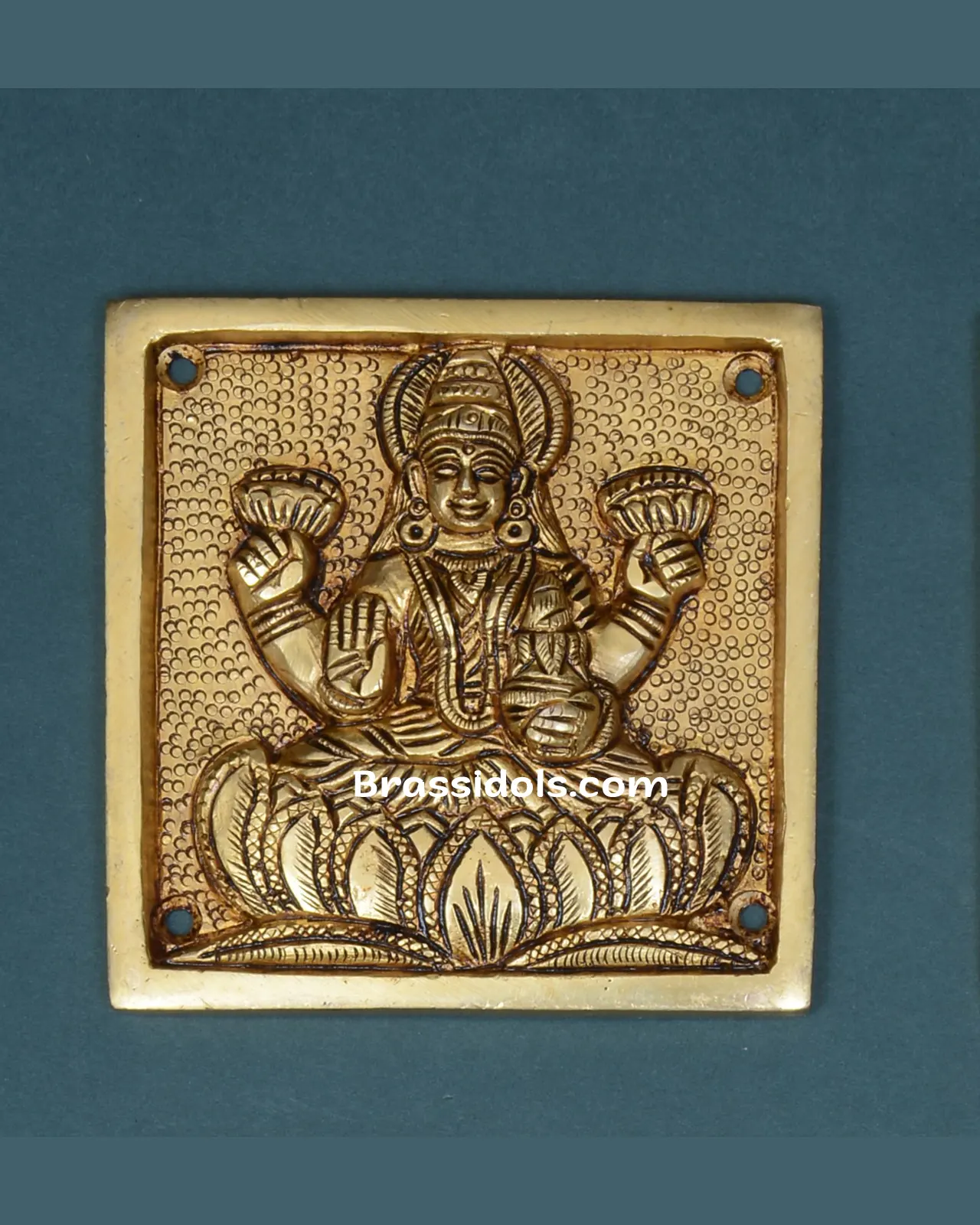 Brass Ast Laxmi Plate - secondary
