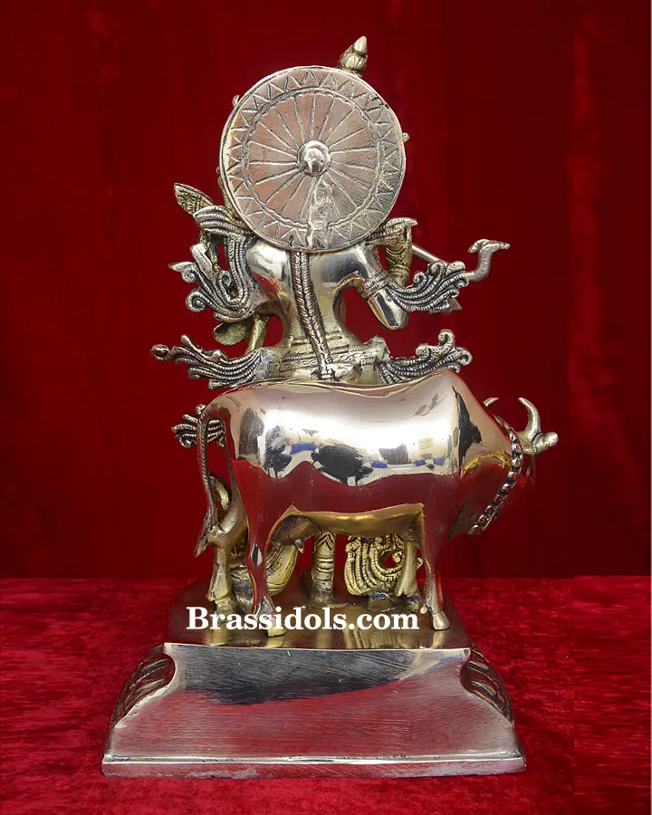 Cow Krishna with Flute - secondary