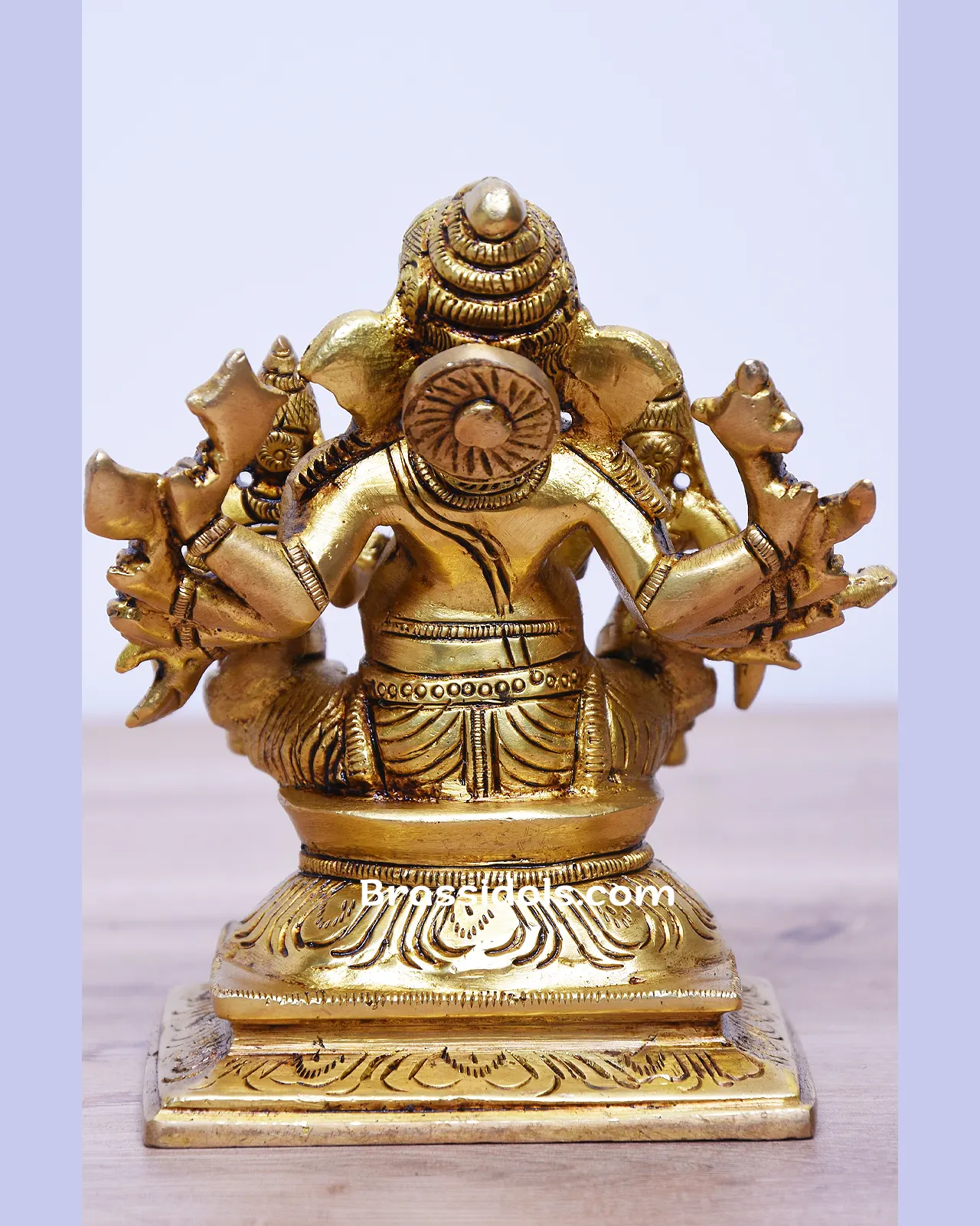 Brass Sidhi Budhi Ganesha idol - 4.5 inches - secondary
