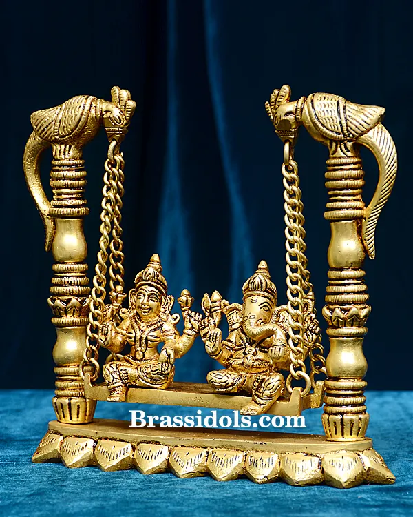 Lakshmi Ganesh With Swing - secondary