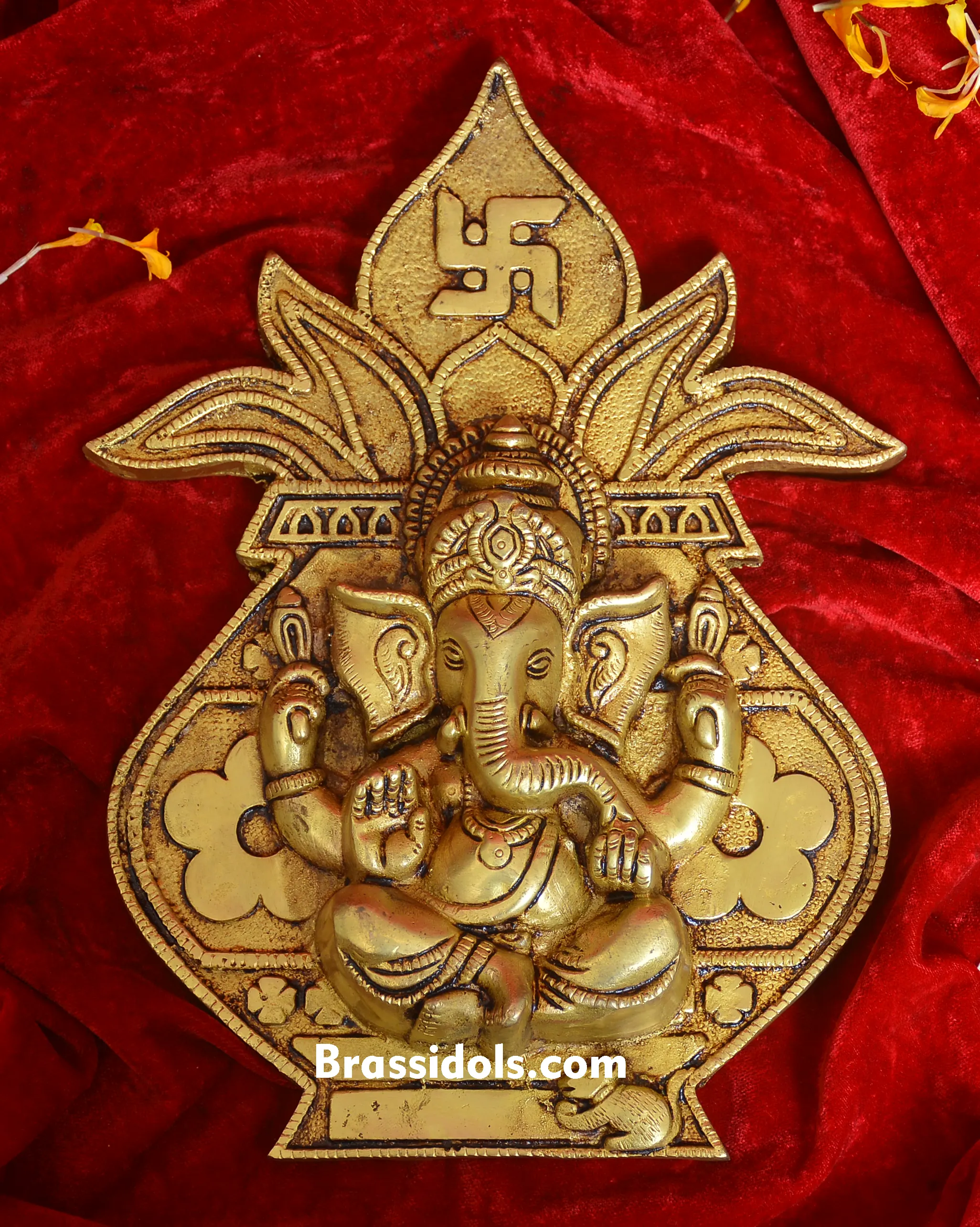 BRASS HANGING GANESH KALASH