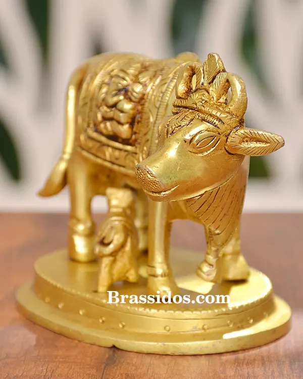 Cow Calf With Ganesh 700gm - secondary