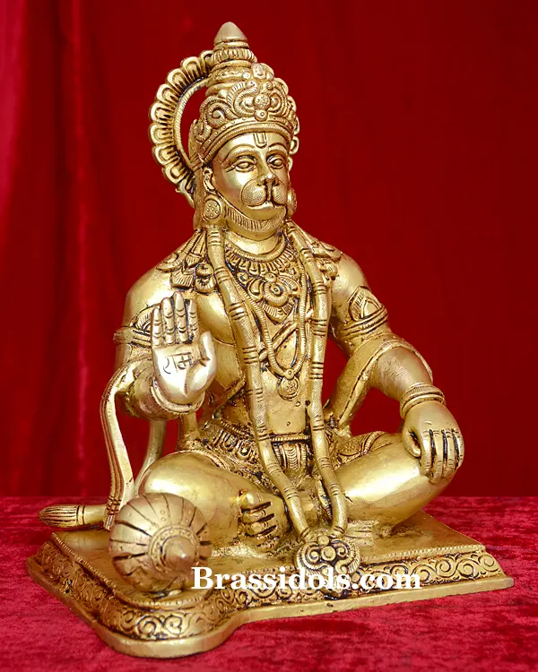 Sitting Hanuman with Base - secondary