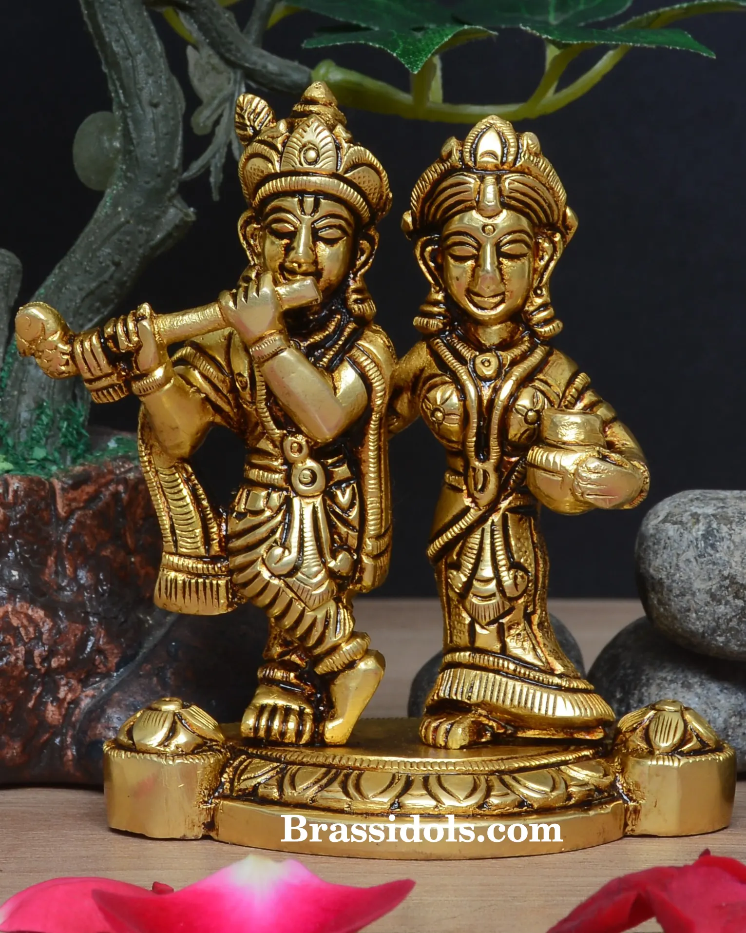 Round Base RadhaKrishna
