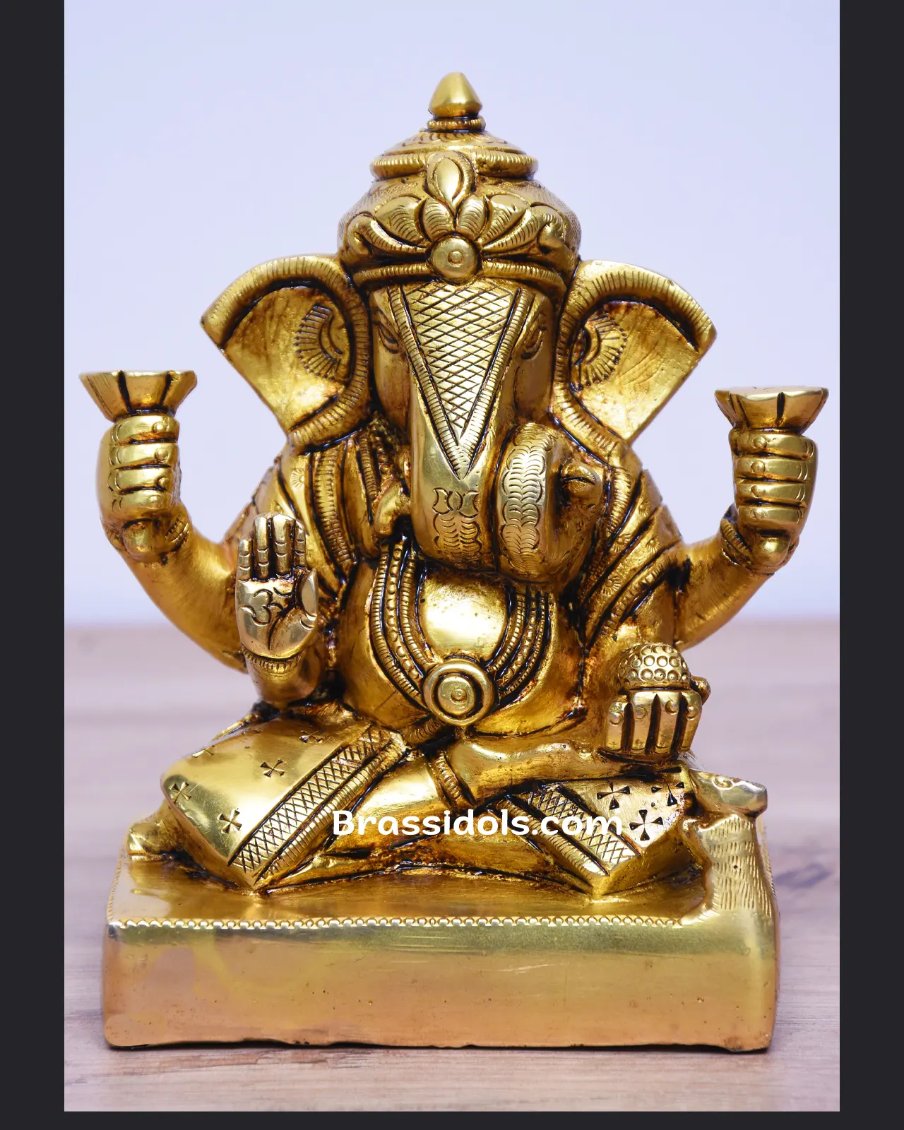Brass Dagdu Ganesh 5 inches