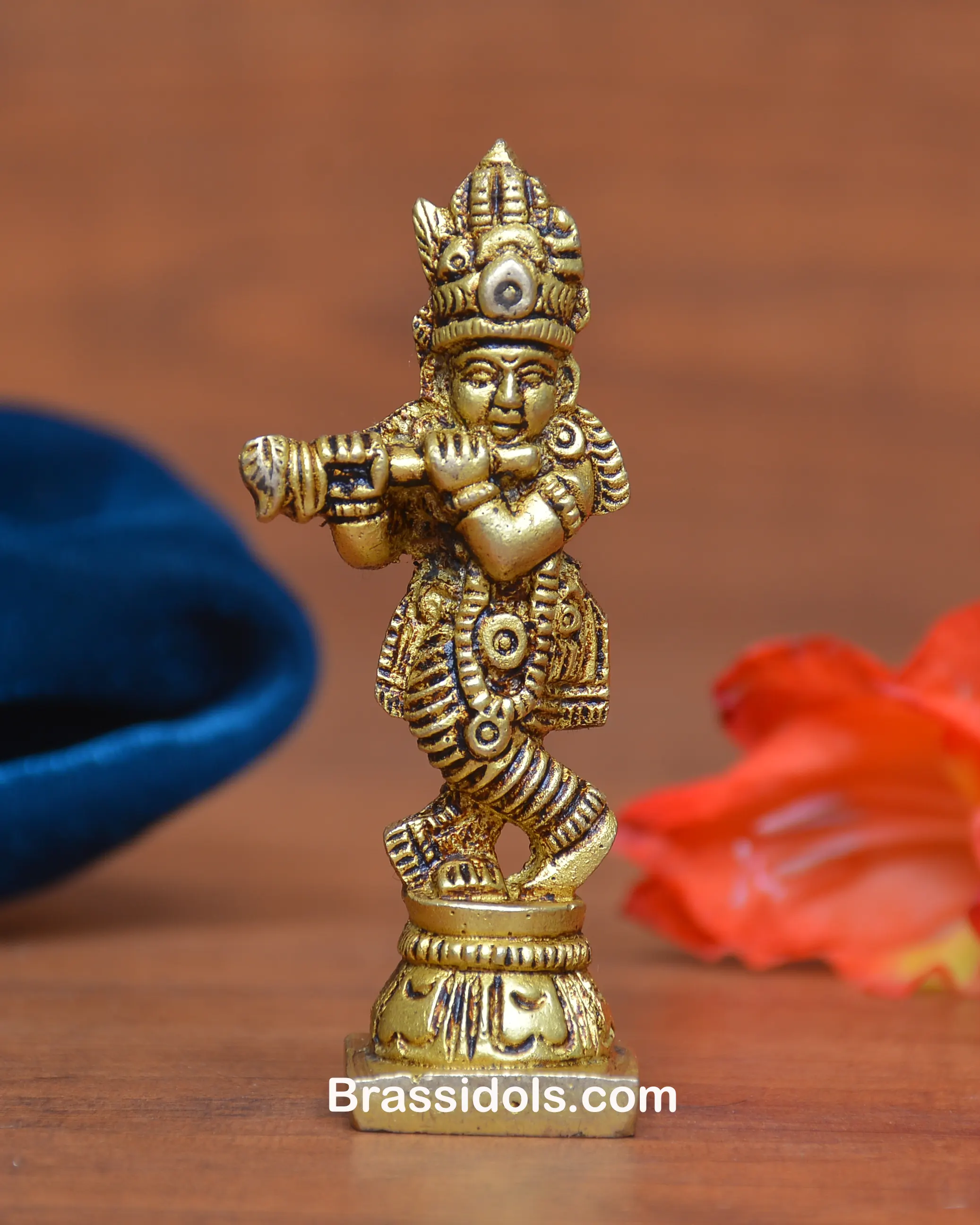 BRASS STANDING KRISHNA