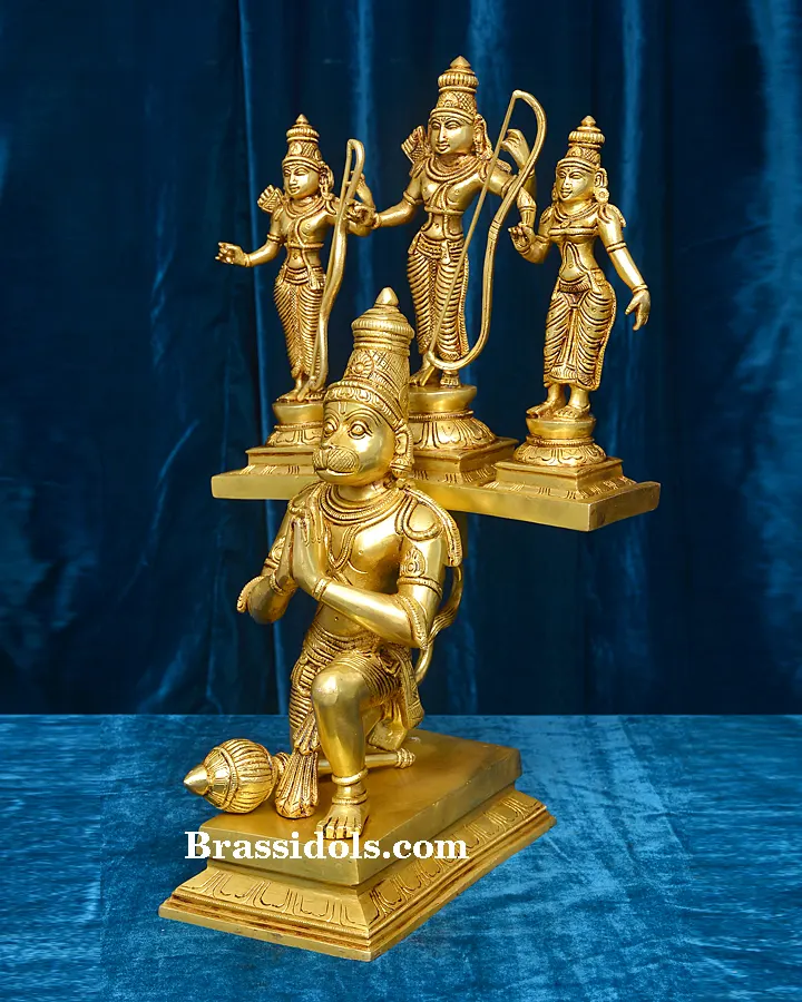 Hanuman with Ram Darbar - secondary