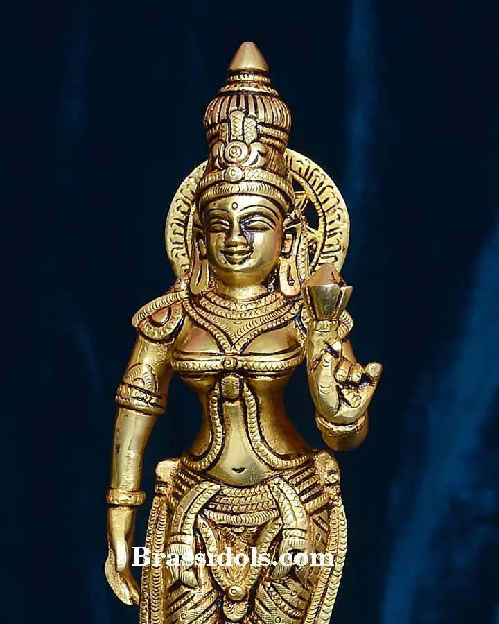 Divine Murugan with Valli Deivanai Brass Idol Set - secondary